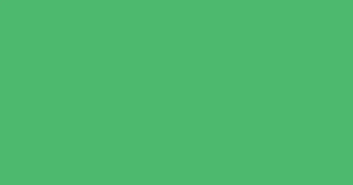 #4cb96d ocean green color image