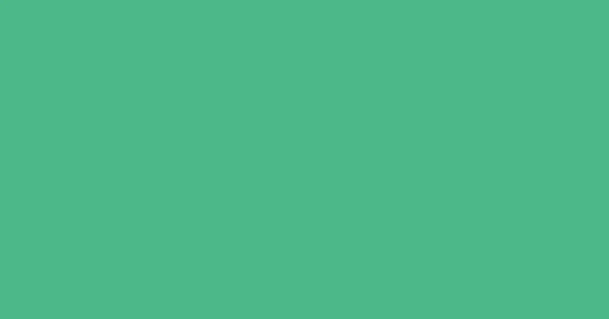 #4cb988 ocean green pearl color image