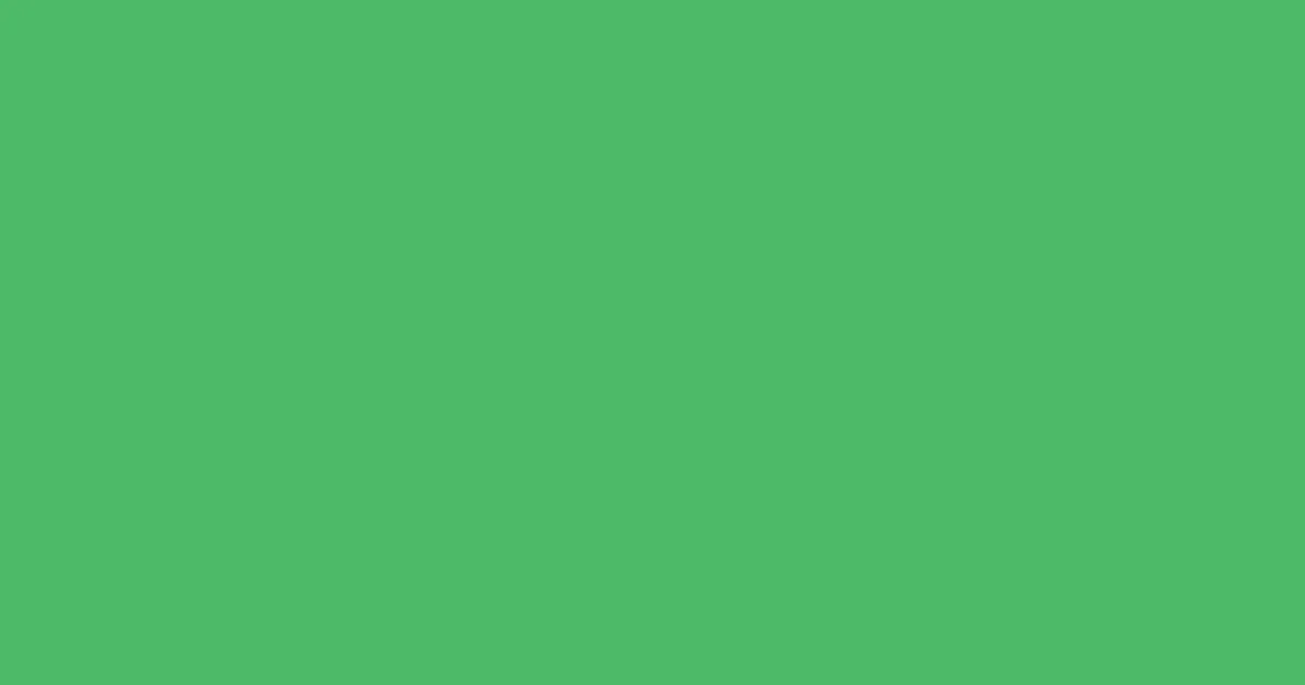 #4cba68 chateau green color image