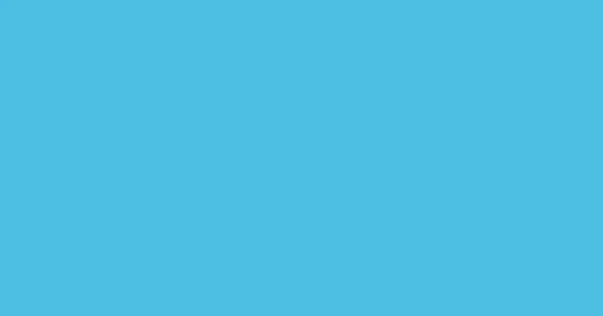 #4cbee3 picton blue color image