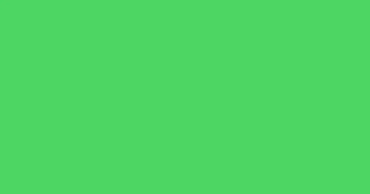 #4cd562 emerald color image