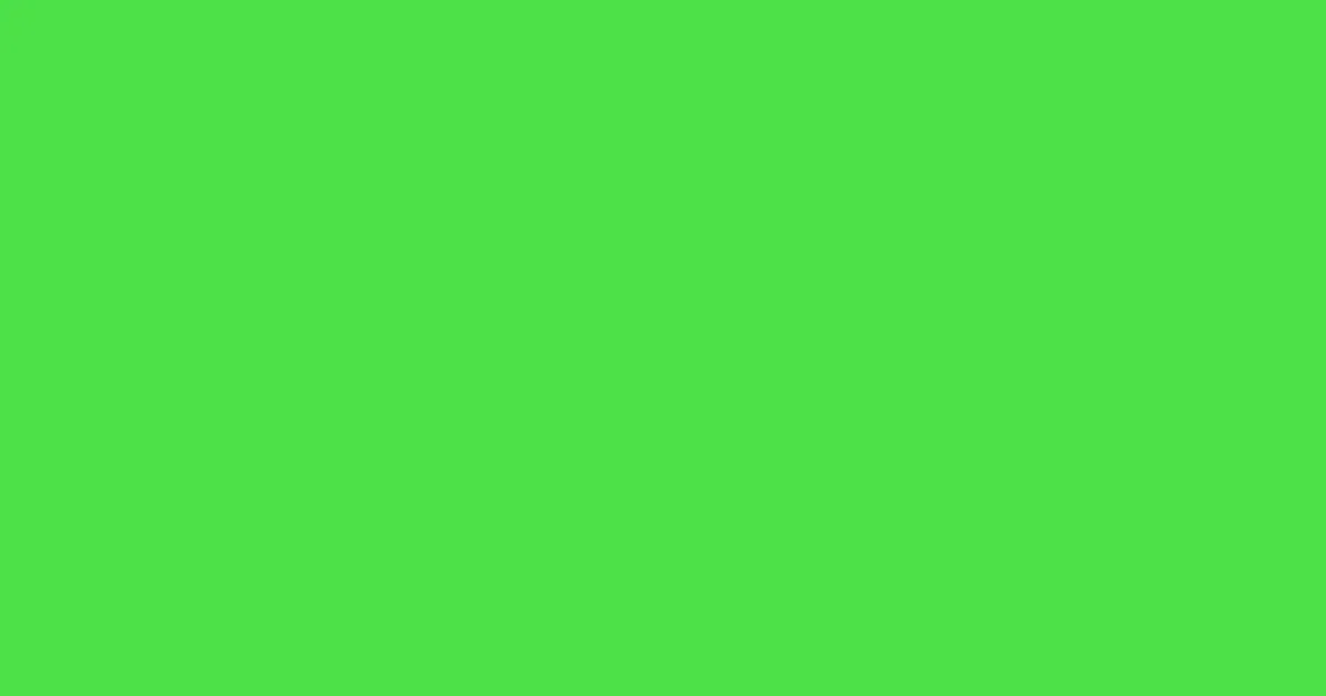 #4ce049 pastel green color image