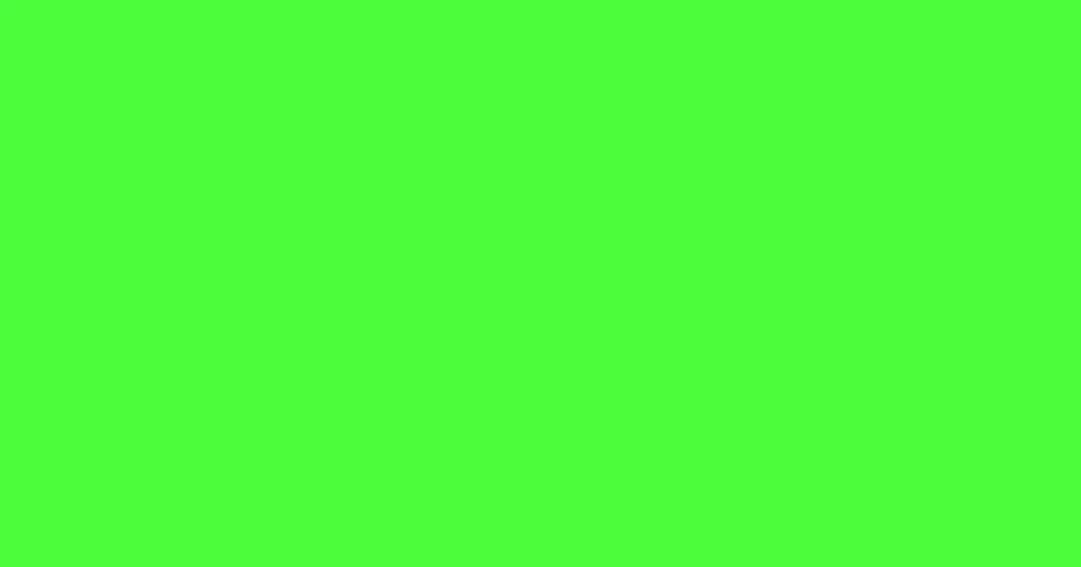 #4cfd3a screamin' green color image