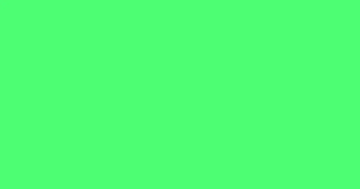 #4cfe72 screamin' green color image