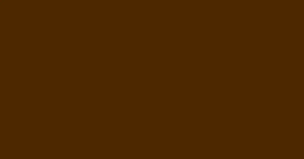 #4d2900 morocco brown color image