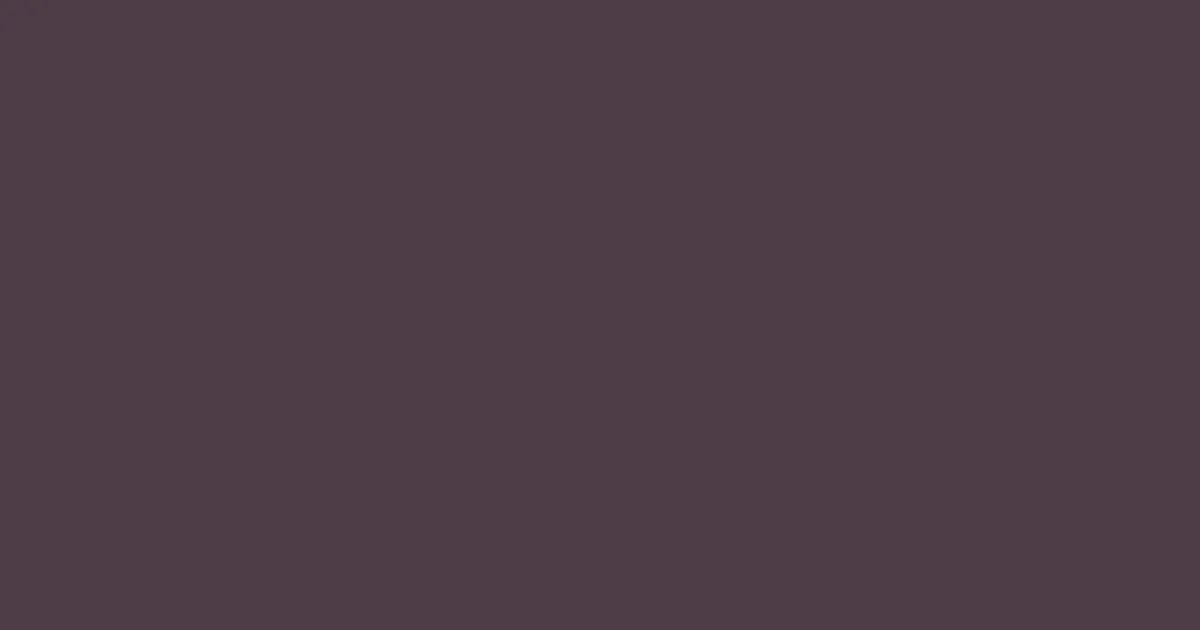 #4d3c46 matterhorn color image