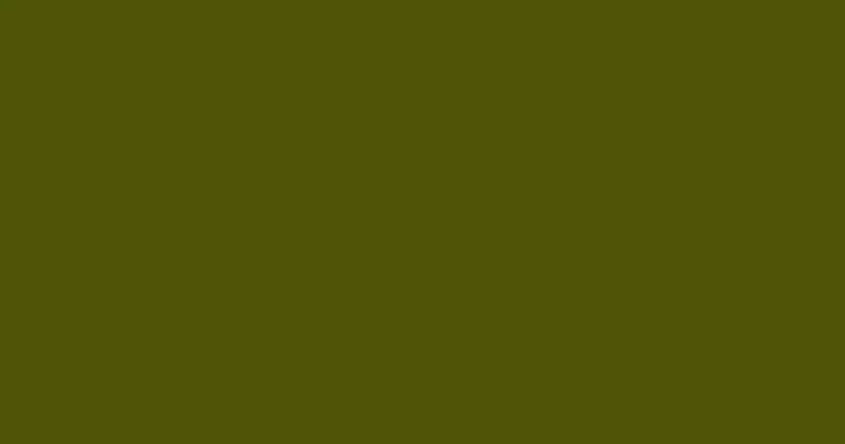 #4d5508 green leaf color image