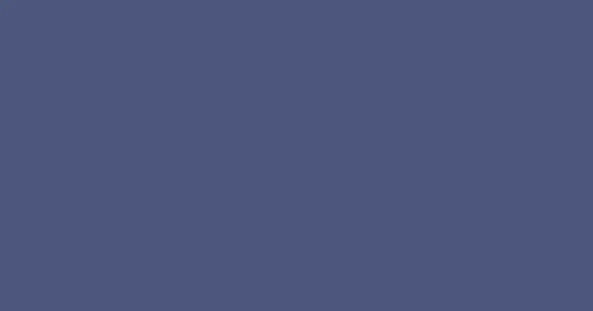 #4d577c blue bayoux color image