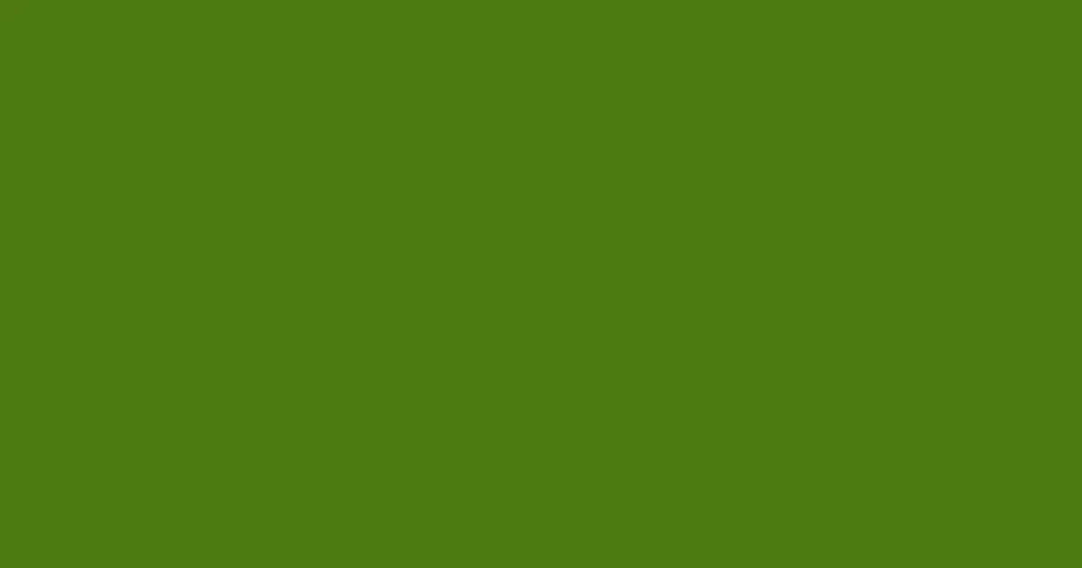 #4d7b10 green leaf color image