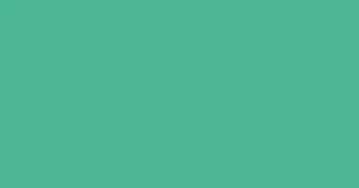 #4db695 ocean green pearl color image