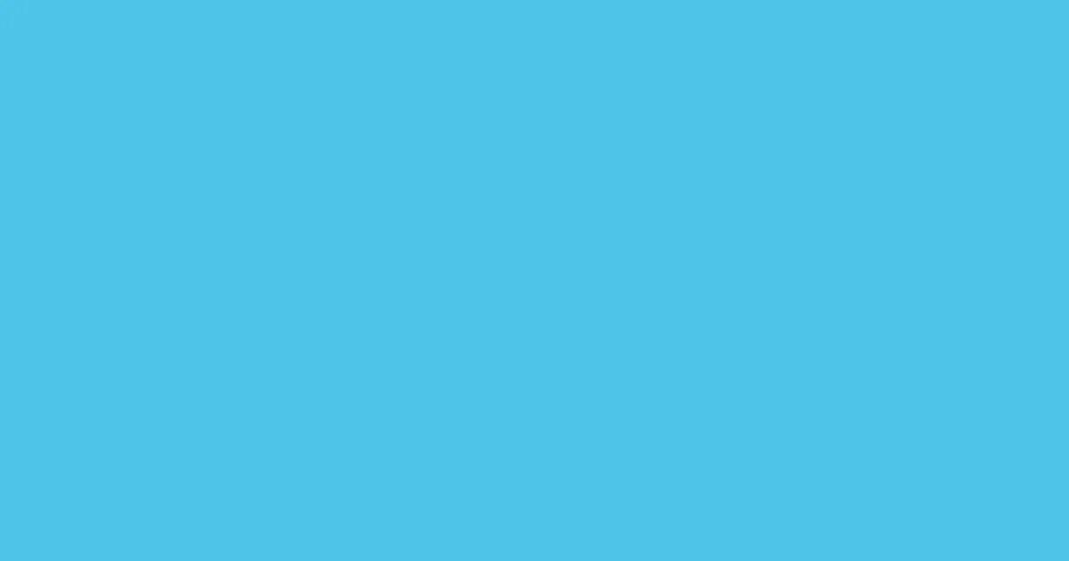 #4dc5e7 picton blue color image