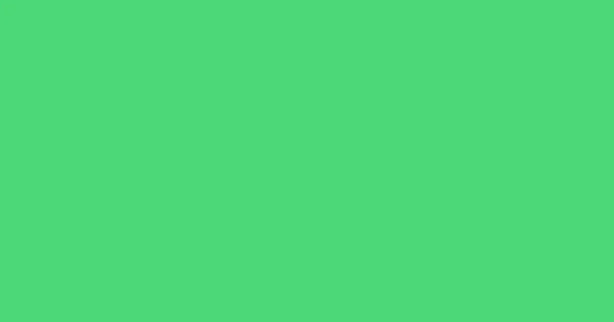 #4dd878 caribbean green pearl color image