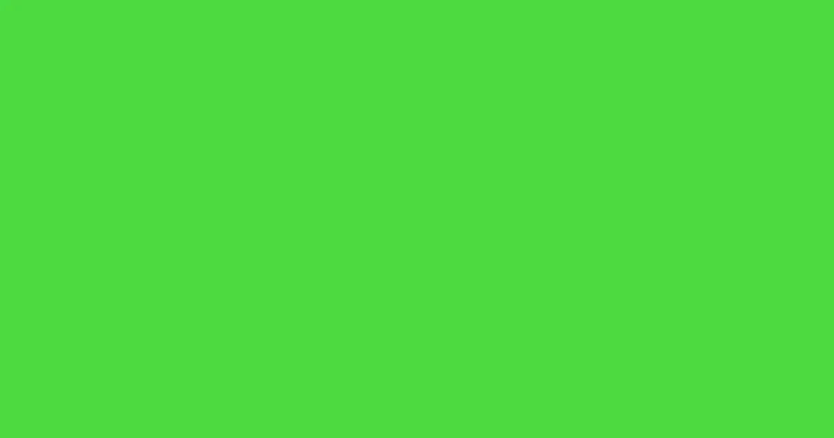 #4ddb3f pastel green color image