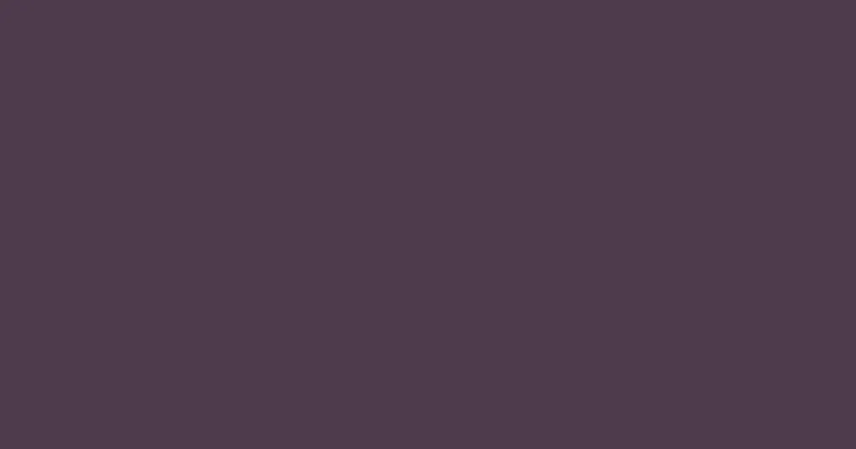 #4e3b4d matterhorn color image