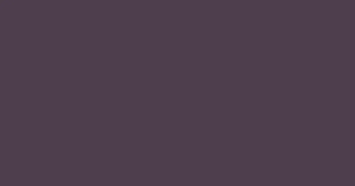 #4e3e4c matterhorn color image