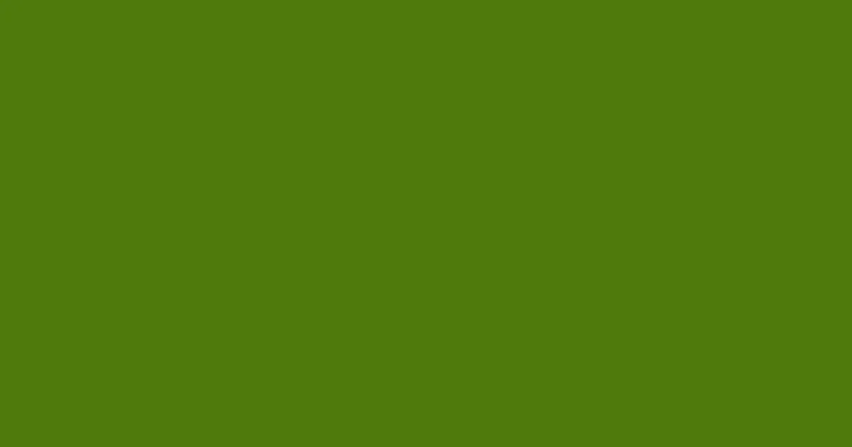 #4e7a0c green leaf color image