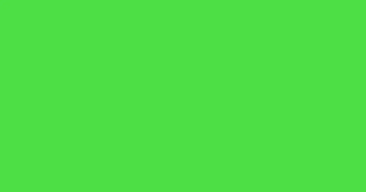 #4edf46 pastel green color image