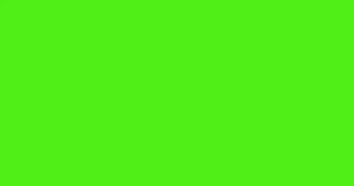 #4eee16 harlequin color image