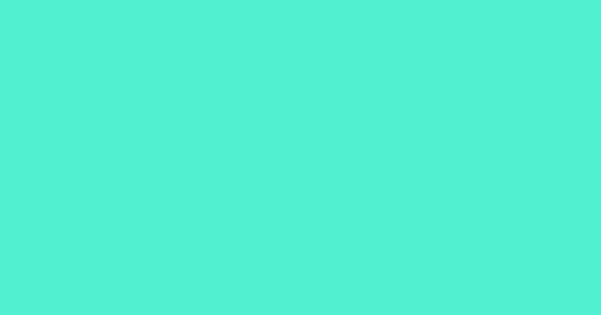 #4eeed1 turquoise blue color image