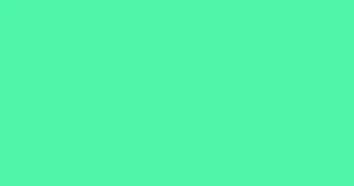 #4ef5a8 screamin green color image