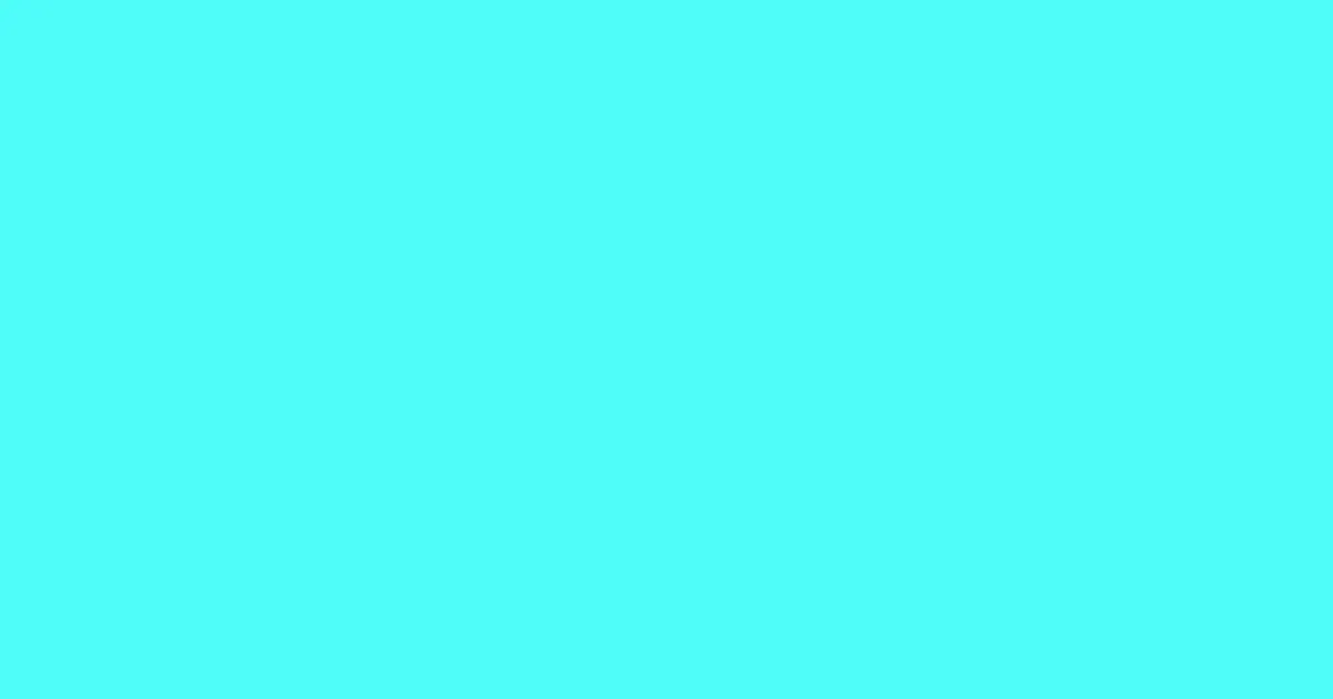 #4efcf9 aquamarine color image
