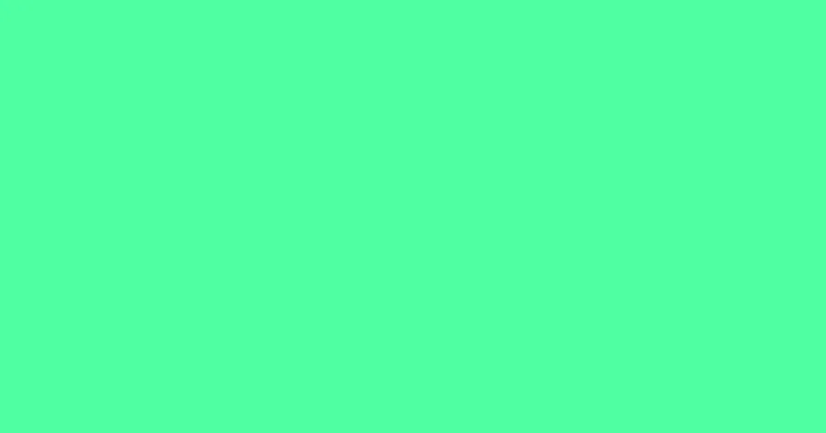 #4effa2 screamin green color image