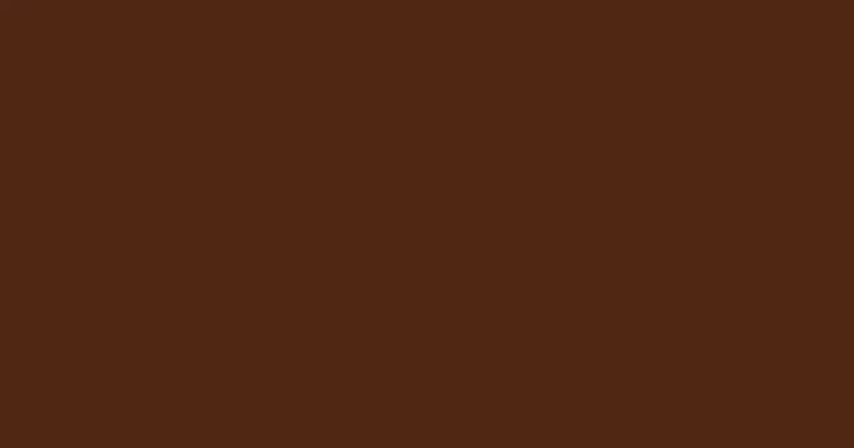#4f2814 brown derby color image