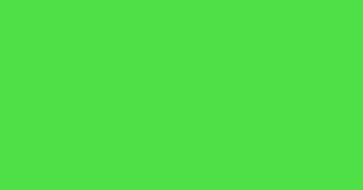 #4fe046 pastel green color image