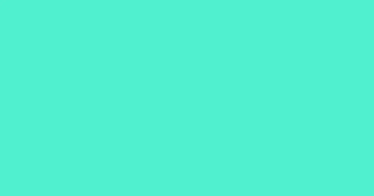 #4ff0cf turquoise blue color image