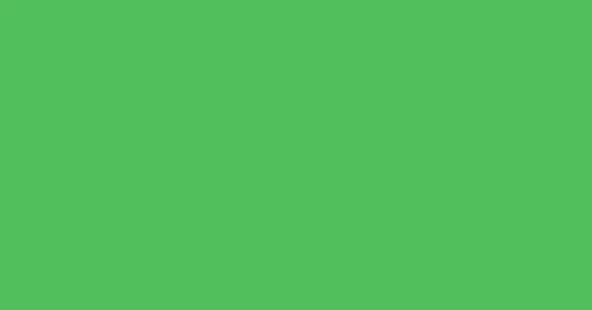 #50bf59 emerald color image