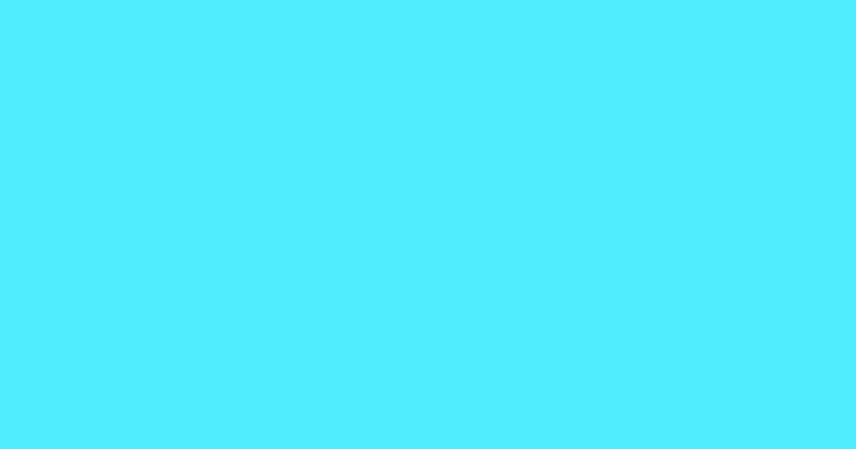 #50edff aquamarine color image