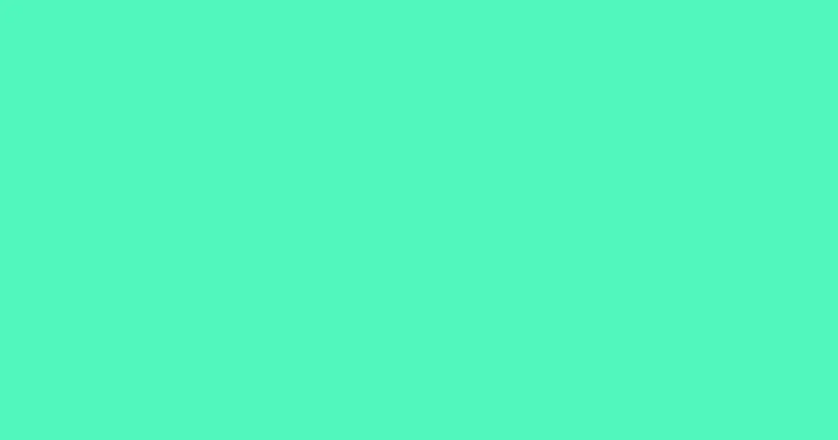 #50f7bd aquamarine color image