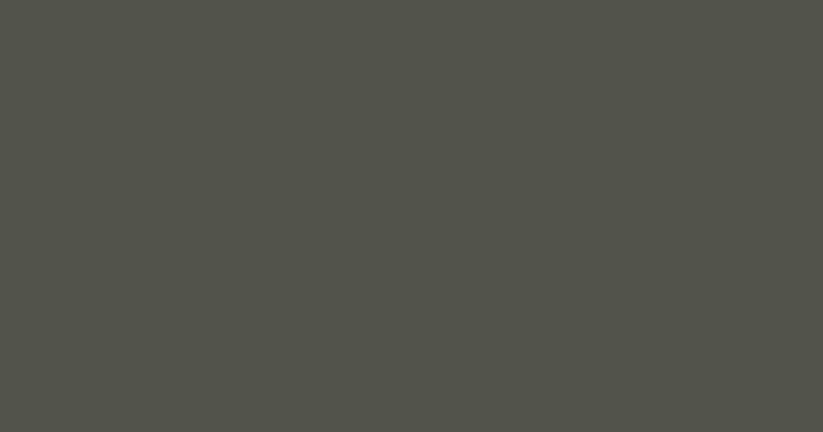 #51534b fuscous gray color image