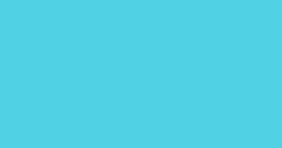51d2e3 - Turquoise Blue Color Informations