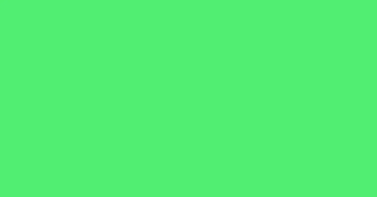 #51ee73 screamin' green color image