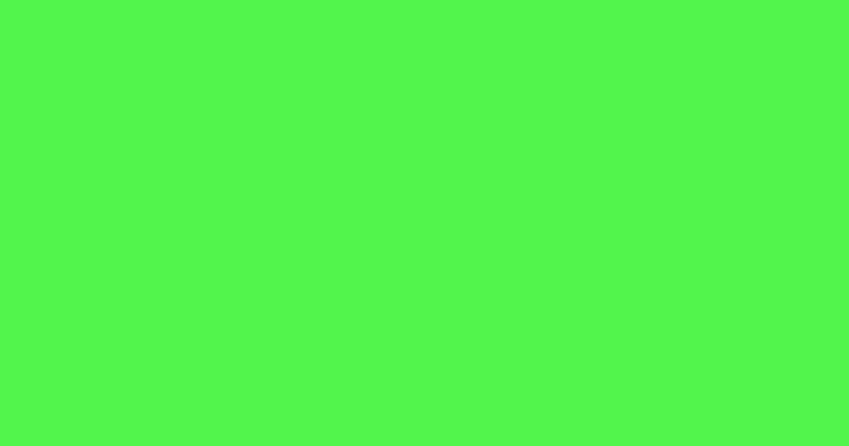 #51f54b screamin' green color image