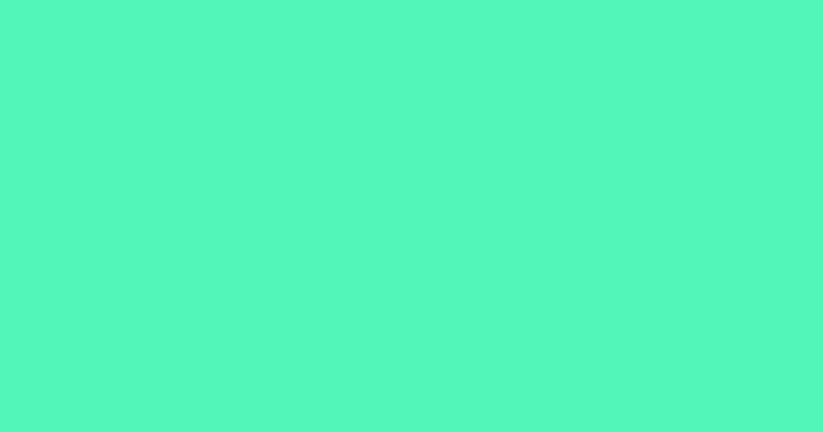#51f6b8 aquamarine color image