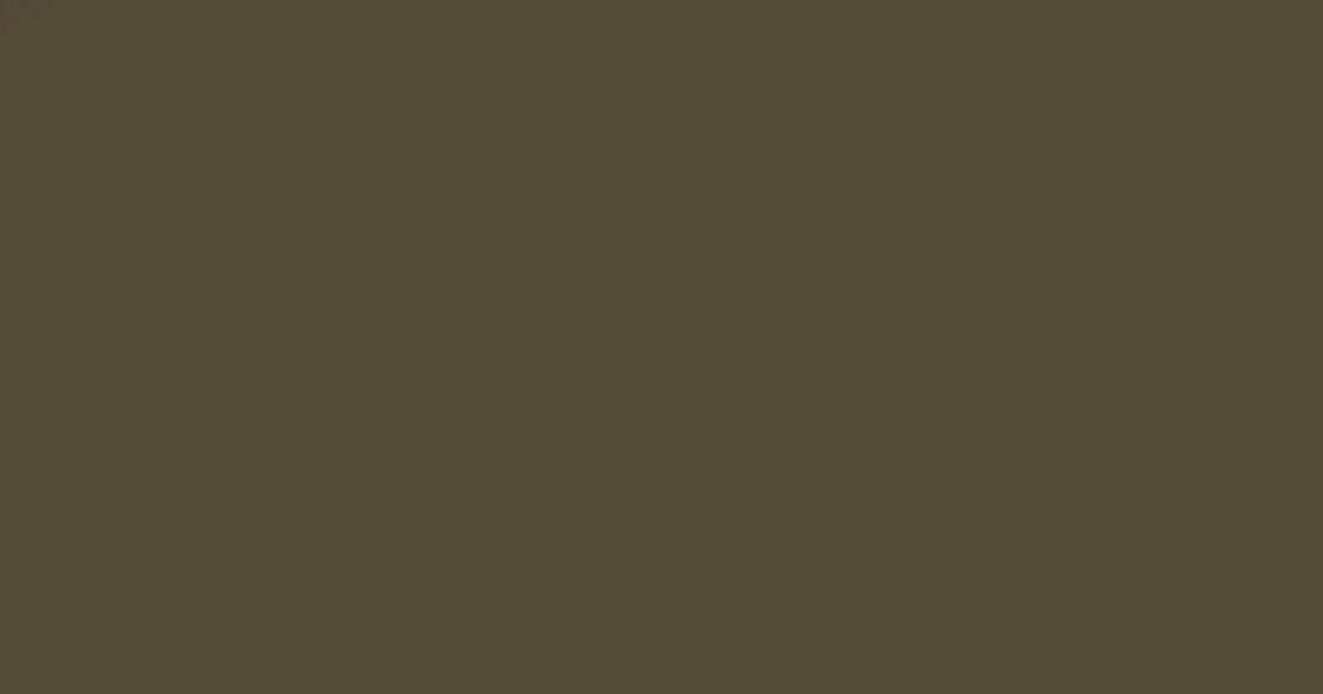 #524a39 taupe color image