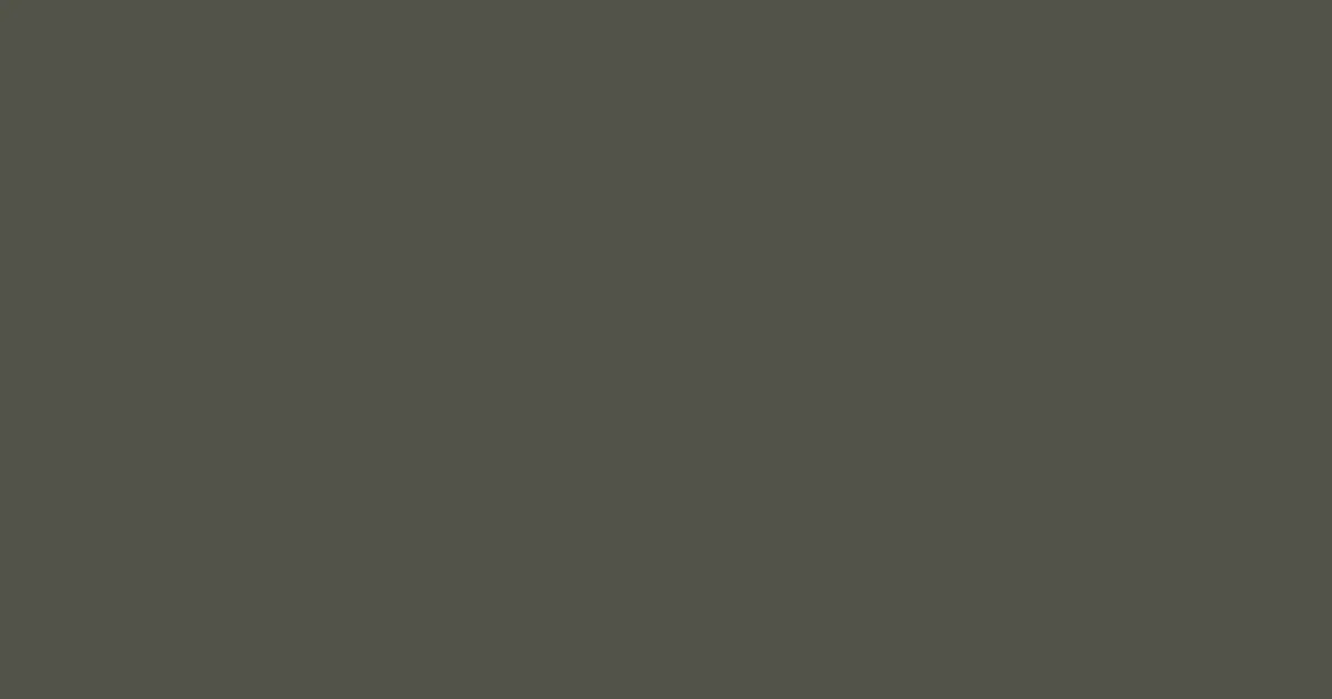 #52534a fuscous gray color image