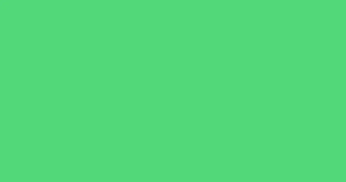 #52d878 caribbean green pearl color image