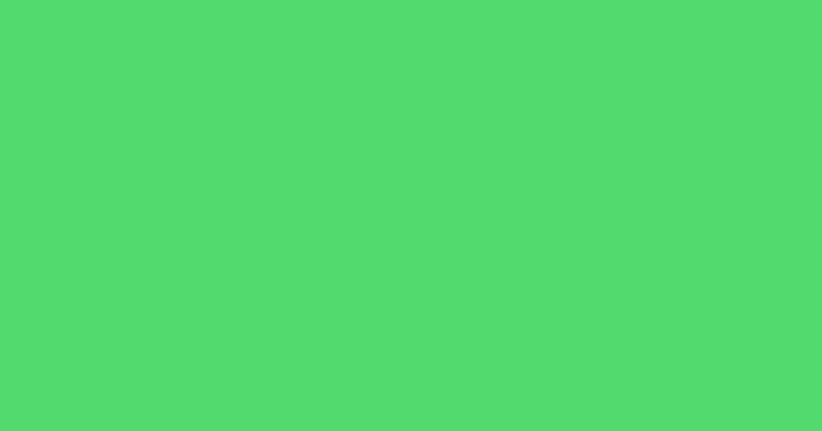 #52da6e caribbean green pearl color image