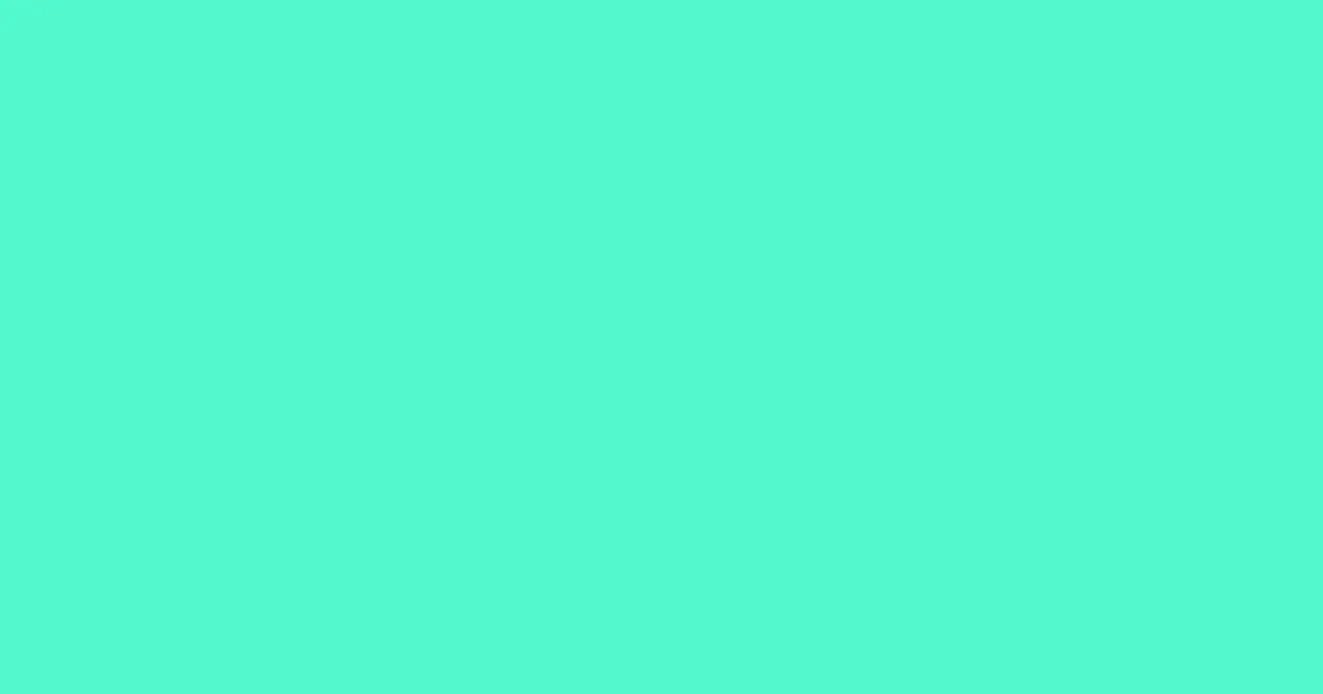 #52f9cb aquamarine color image