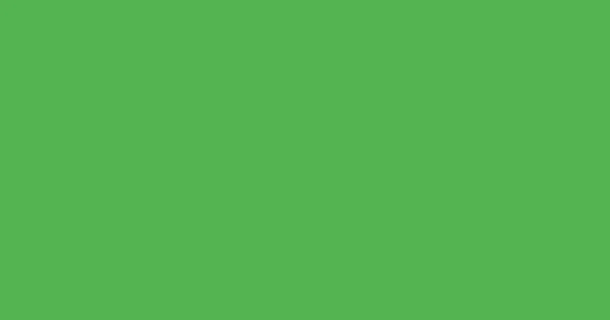 #53b351 fern color image