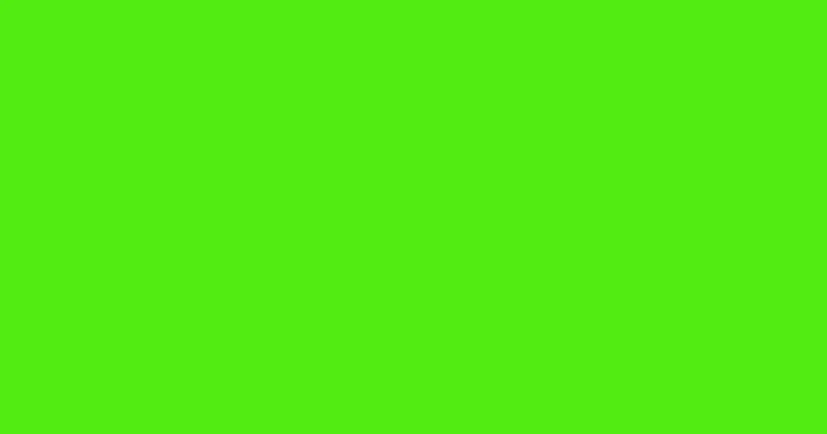 #53ec13 bright green color image