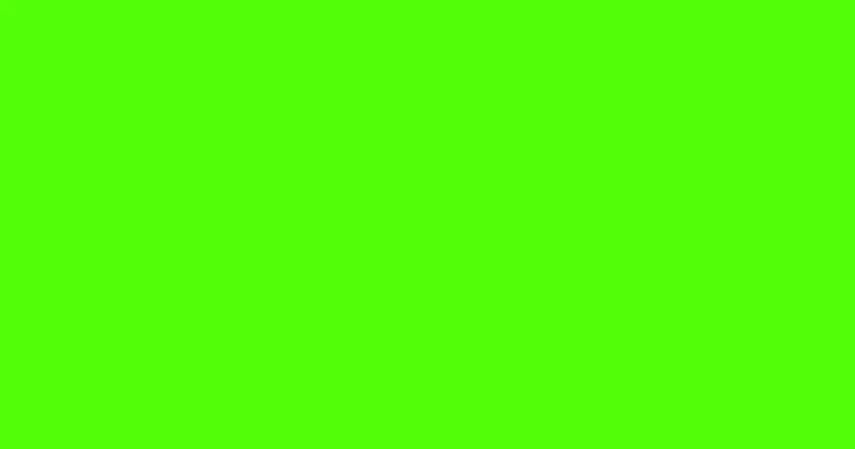 #53ff09 bright green color image