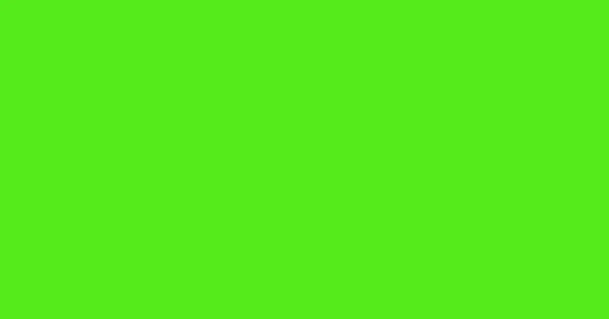 #54eb1b bright green color image
