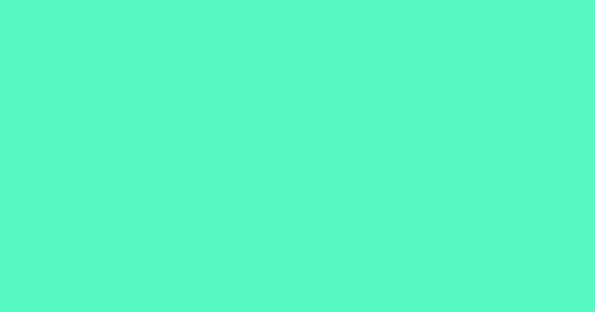 #54f9c1 aquamarine color image