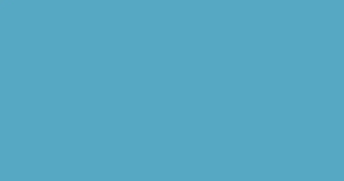#55a8c3 fountain blue color image