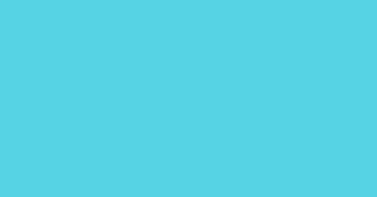 #55d3e3 turquoise blue color image