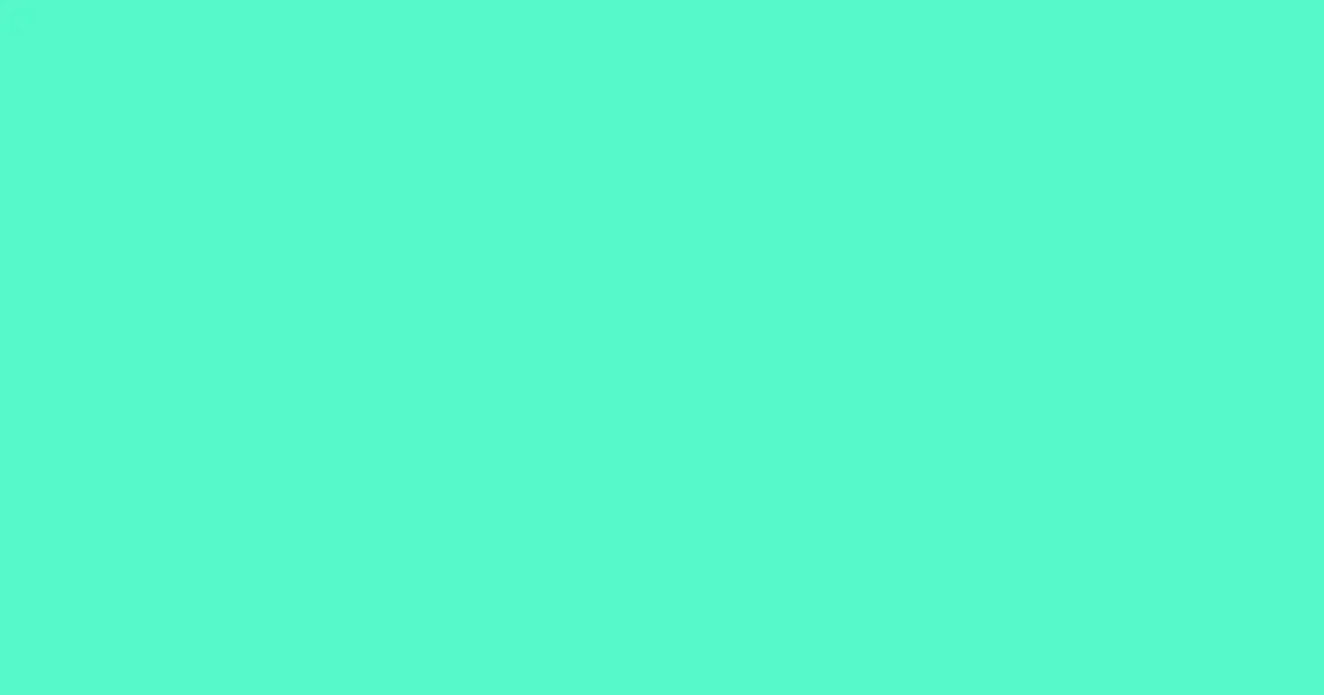 #55f9c8 aquamarine color image